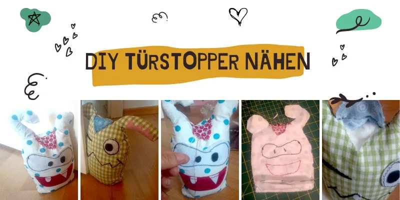 Türstopper Monster nähen Header