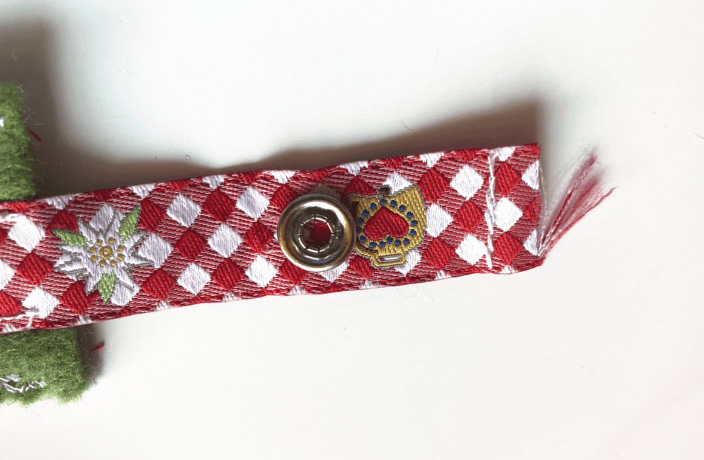 Oktoberfest Armband - band vernähen