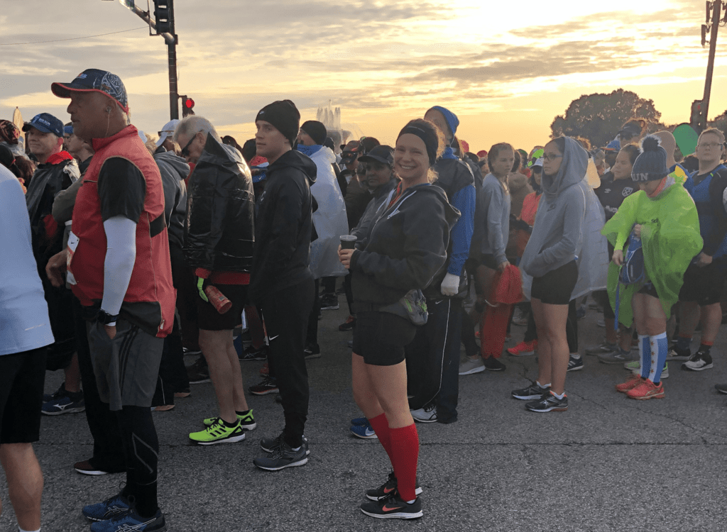 Chicago Marathon - im startblock