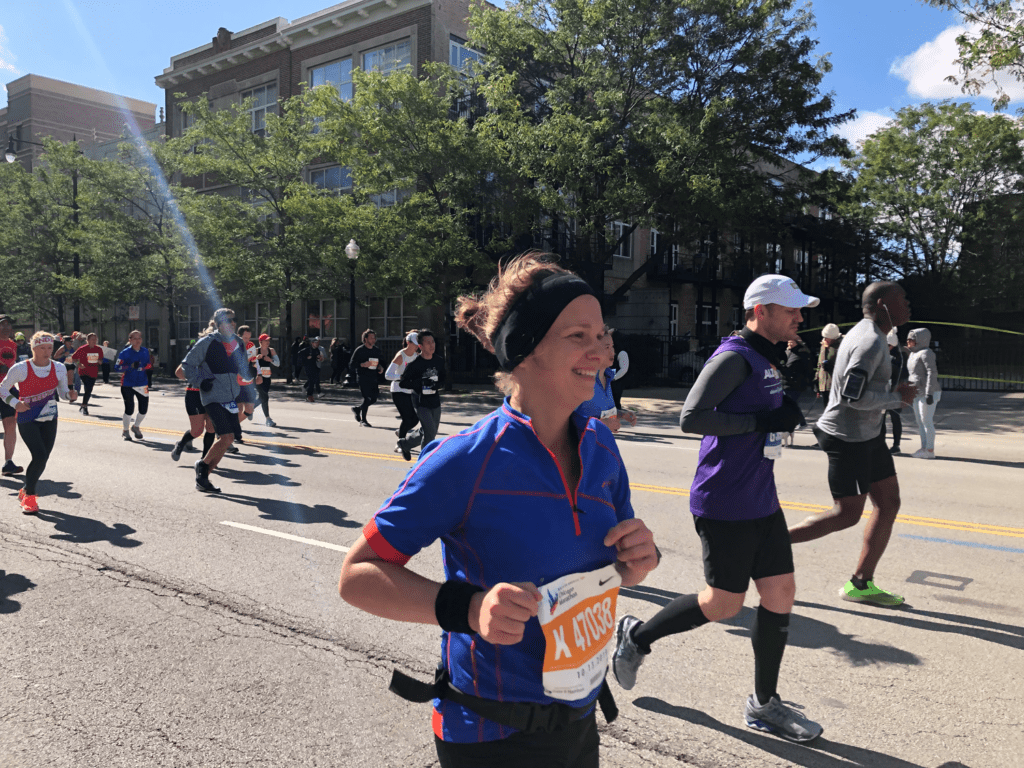 Chicago Marathon - me running