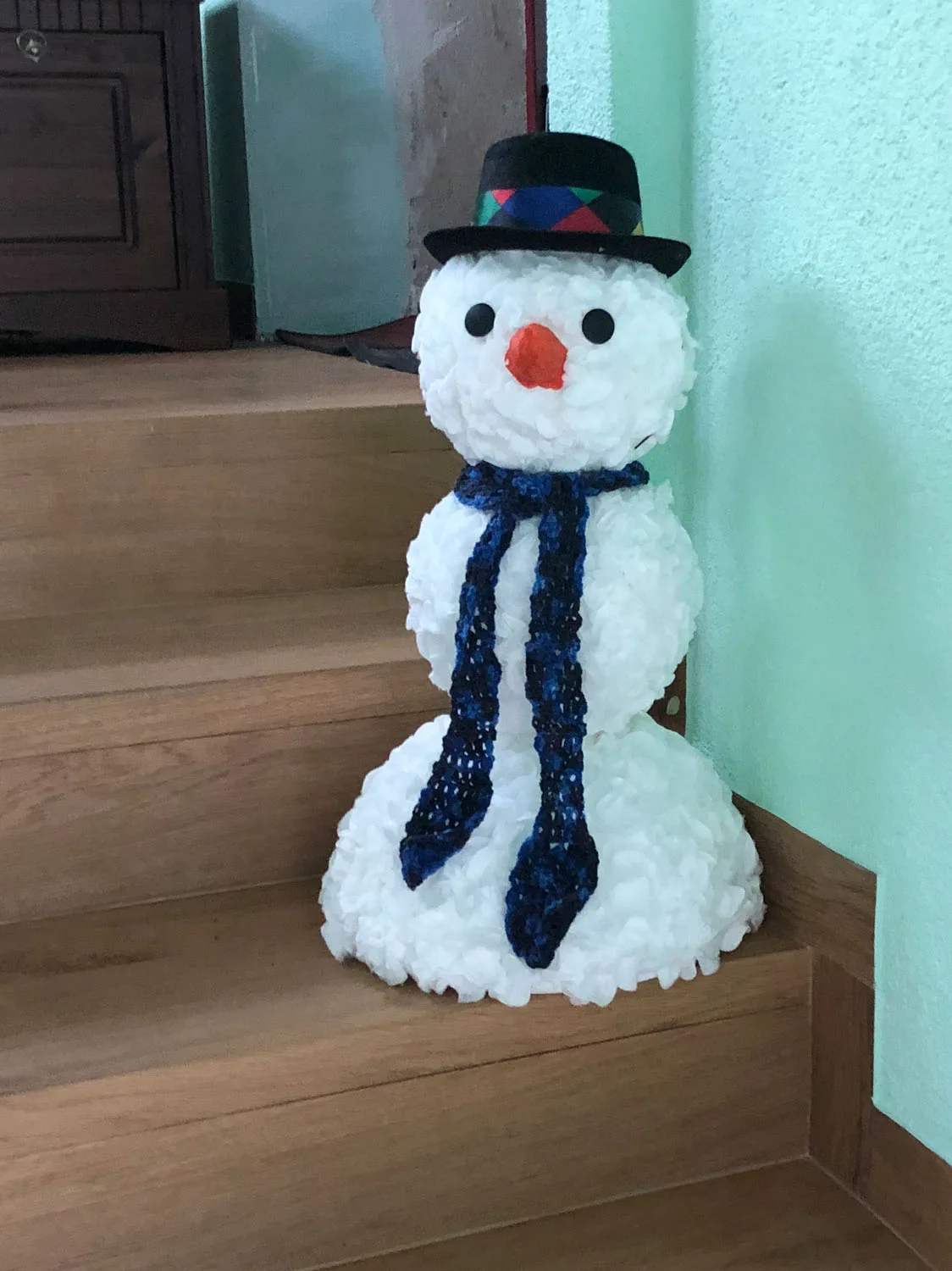 Schneemann basteln - final