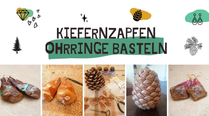 Tannenzapfen Ohrringe - Header